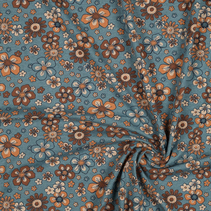 Jersey Mélange Fleurs - Poppy Fabrics **1.35 METRE**