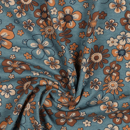 Jersey Mélange Fleurs - Poppy Fabrics **1.35 METRE**