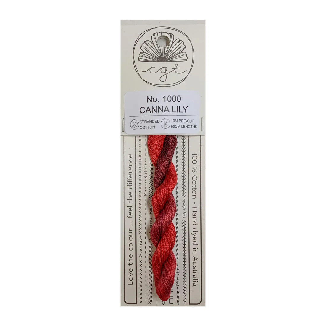 1000 Canna Lily - Pre-cut floss - Cottage Garden Threads