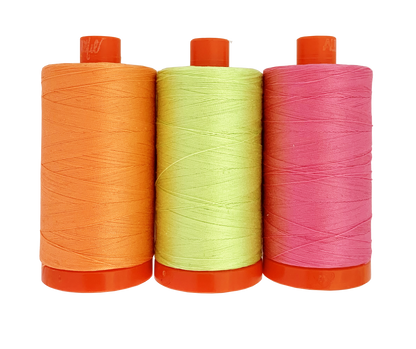 TULA PINK - NEON 3 Large Spool Aurifil