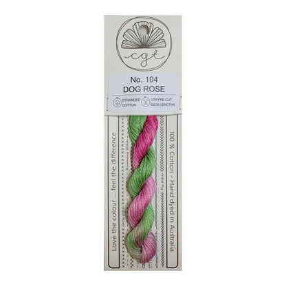104 Dog Rose  - Fils à broder pré-coupés Mouliné - Cottage Garden Threads