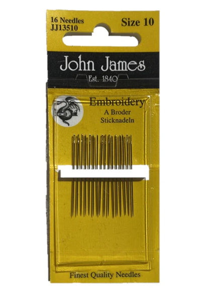 John James Embroidery Needles (6 sizes)
