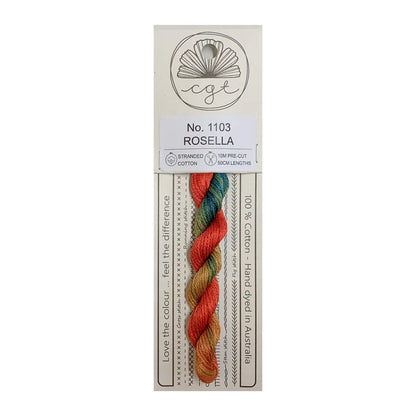 *RETIRED* 1103 Rosella - Pre-cut floss - Cottage Garden Threads