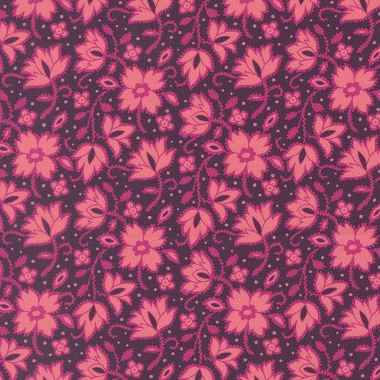 Salon (Crystal Manning) - Fleurs Prunes - Moda