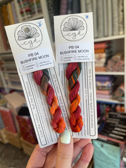 *RETIRED* PB04 Bushfire Moon - Pre-cut floss - Cottage Garden Threads