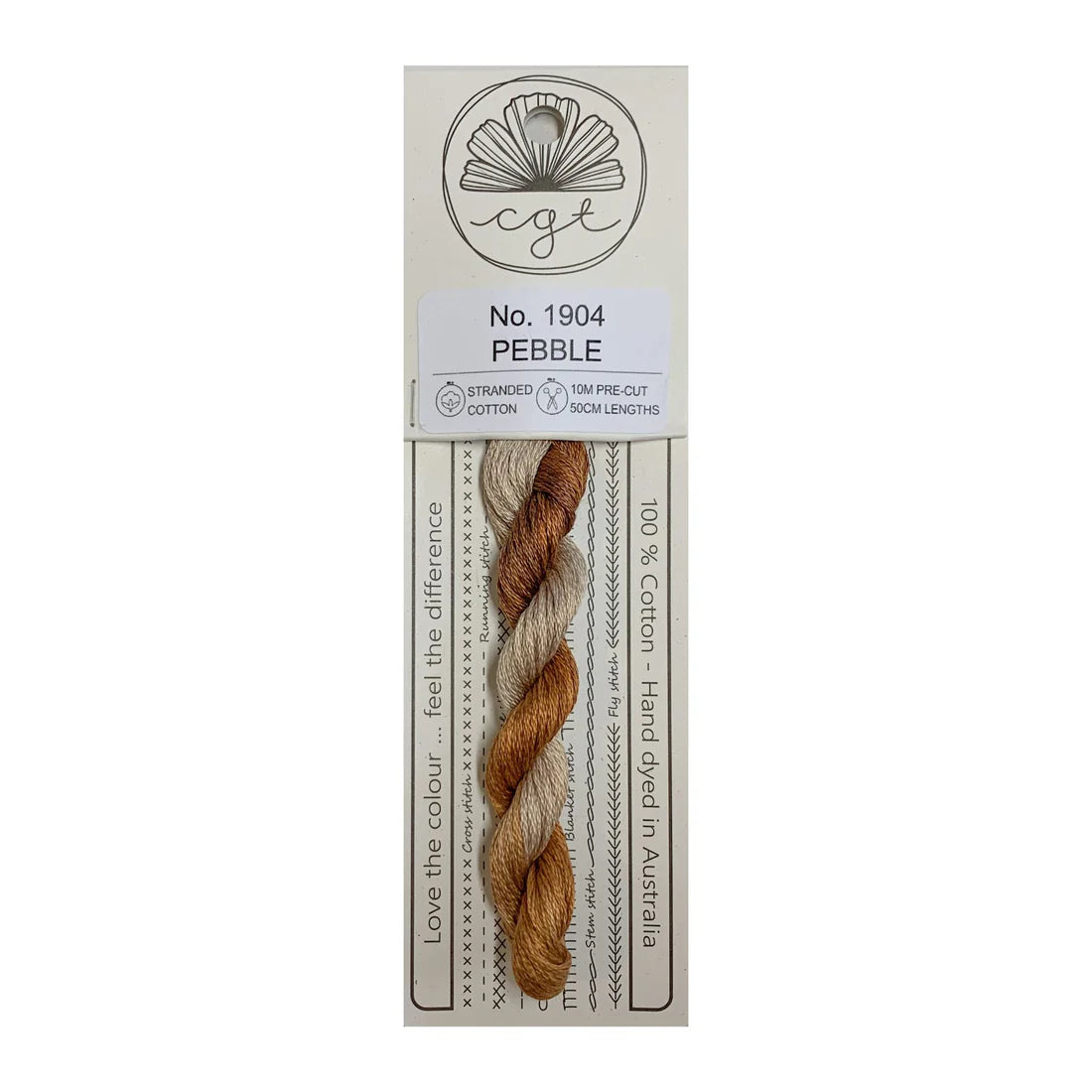 1904 Pebble - Pre-cut floss - Cottage Garden Threads