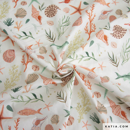 Poplin Coral Reef- Katia