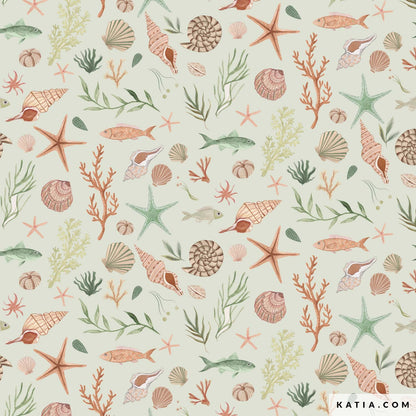 Poplin Coral Reef- Katia