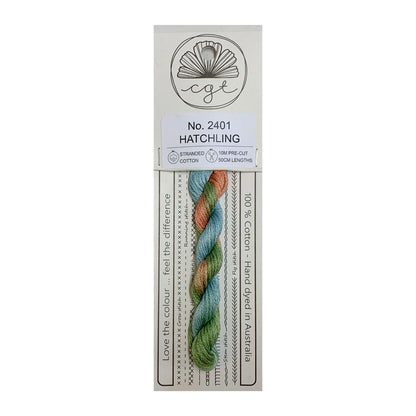 *Discontinué* 2401 Hatchling - Fils à broder pré-coupés Mouliné - Cottage Garden Threads