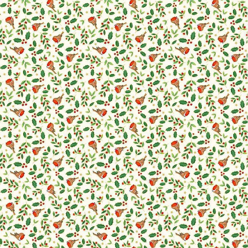 Merry Christmas - Robins - Makower UK