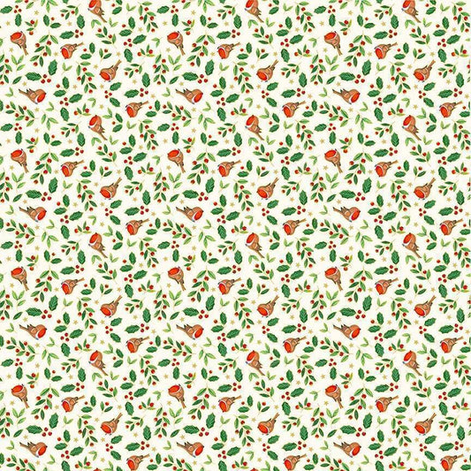 Merry Christmas - Robins - Makower UK