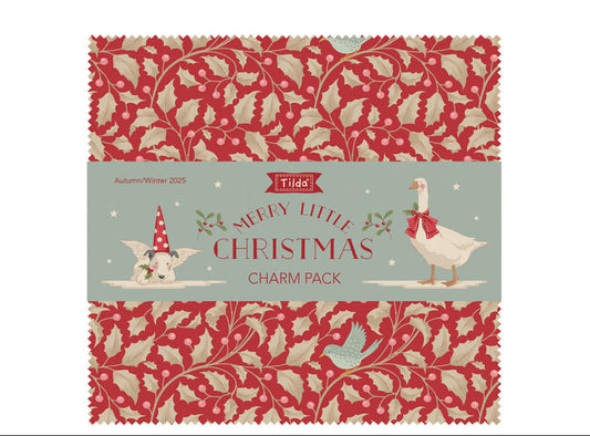 **PRÉCOMMANDE** Merry Little Christmas - Lot de 5" Charm Pack - Tilda