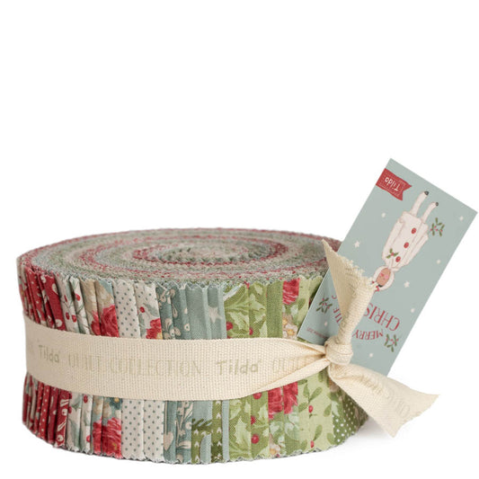 **PRÉCOMMANDE** Merry Little Christmas - Rouleau de tissu 2,5" - Tilda