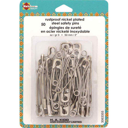 HEIRLOOM Curved Safety Pins - Multiple Sizes