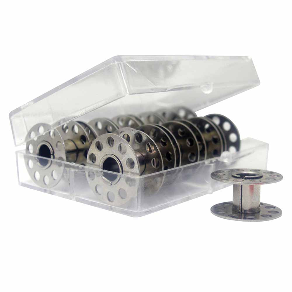 HEIRLOOM 12 Metal Bobbins in a Box - Class 15