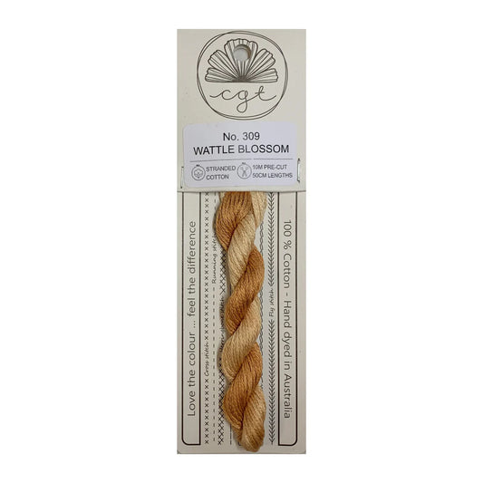 309 Wattle Blossom - Fils à broder pré-coupés Mouliné - Cottage Garden Threads