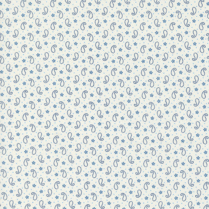 Denim & Daisies by Fig Tree & Co - Blue Paisly - Moda