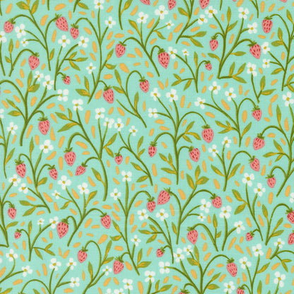 1CANOE2 Kindred - Aqua Strawberries - Moda