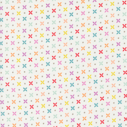 Laguna Sunrise (Sherri & Chelsi)- Off White Dots- Moda