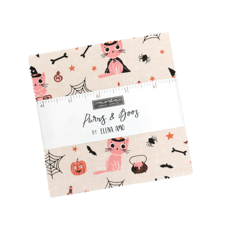 Purrs And Boos (Elena Amo) - 5" Charms - Moda