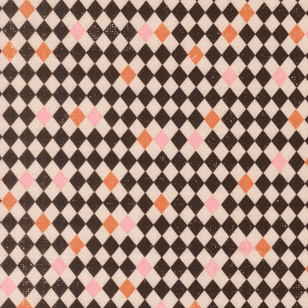 Purrs and Boos (Elena Amo) - Black Cat Checkered - Moda