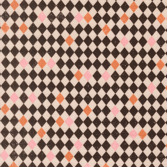 Purrs and Boos (Elena Amo) - Black Cat Checkered - Moda