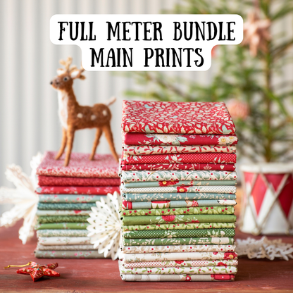 **PRÉCOMMANDE** Imprimé principal Merry Little Christmas - lot de demi-mètres