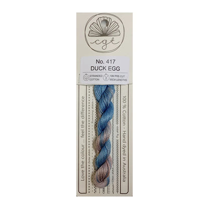 *RETIRED* 417 Duck Egg - Pre-cut floss - Cottage Garden Threads