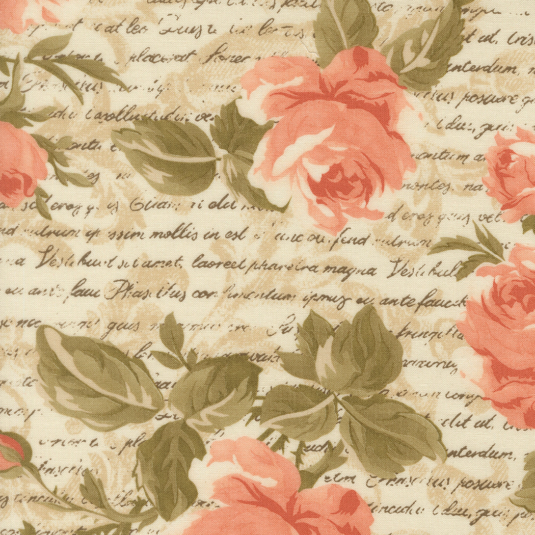 **PRE-ORDER** Dearly Beloved - Floral Writing (Lace) - 3 Sisters (Moda)