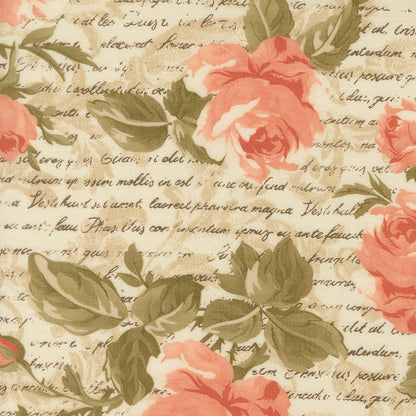 **PRE-ORDER** Dearly Beloved - Floral Writing (Lace) - 3 Sisters (Moda)