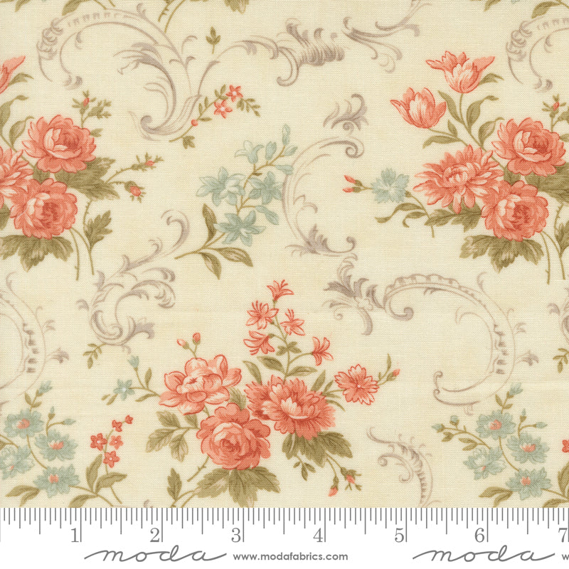 **PRÉCOMMANDE** Dearly Beloved - Floral Swirls (Lace) - 3 Sisters (Moda)