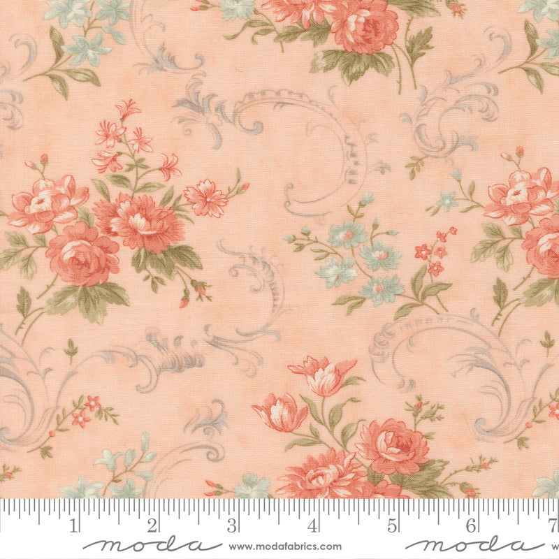 **PRÉCOMMANDE** Dearly Beloved - Floral Swirls (Blush) - 3 Sisters (Moda)