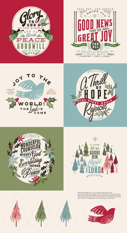 Good News Great Joy Fat Eighth Bundle by Fancy That Design House- Moda