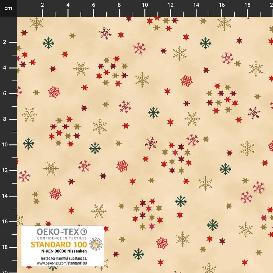 Snow Crystals - Star and Snowflakes - Stof
