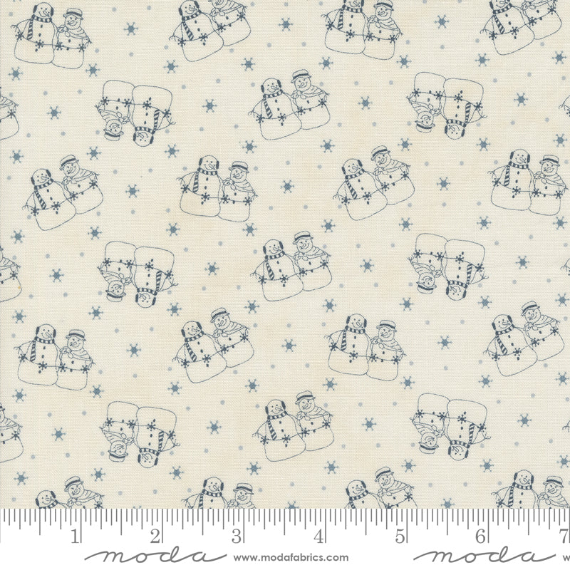 Snowmen Gatherings IV (Primitive Gatherings) - Blue Snowmen - Moda