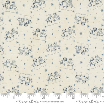 Snowmen Gatherings IV (Primitive Gatherings) - Blue Snowmen - Moda