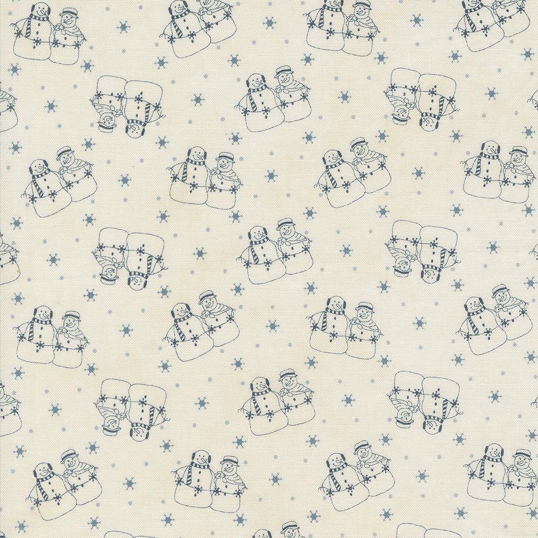 Snowmen Gatherings IV (Primitive Gatherings) - Blue Snowmen - Moda