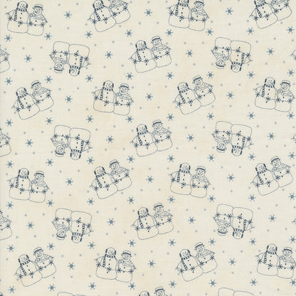 Snowmen Gatherings IV (Primitive Gatherings) - Blue Snowmen - Moda