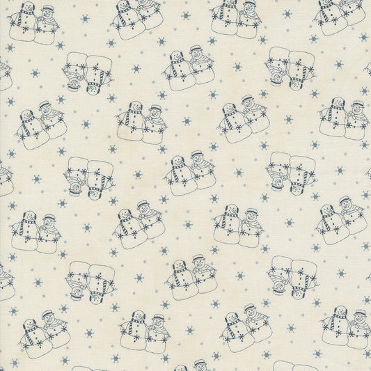 Snowmen Gatherings IV (Primitive Gatherings) - Blue Snowmen - Moda