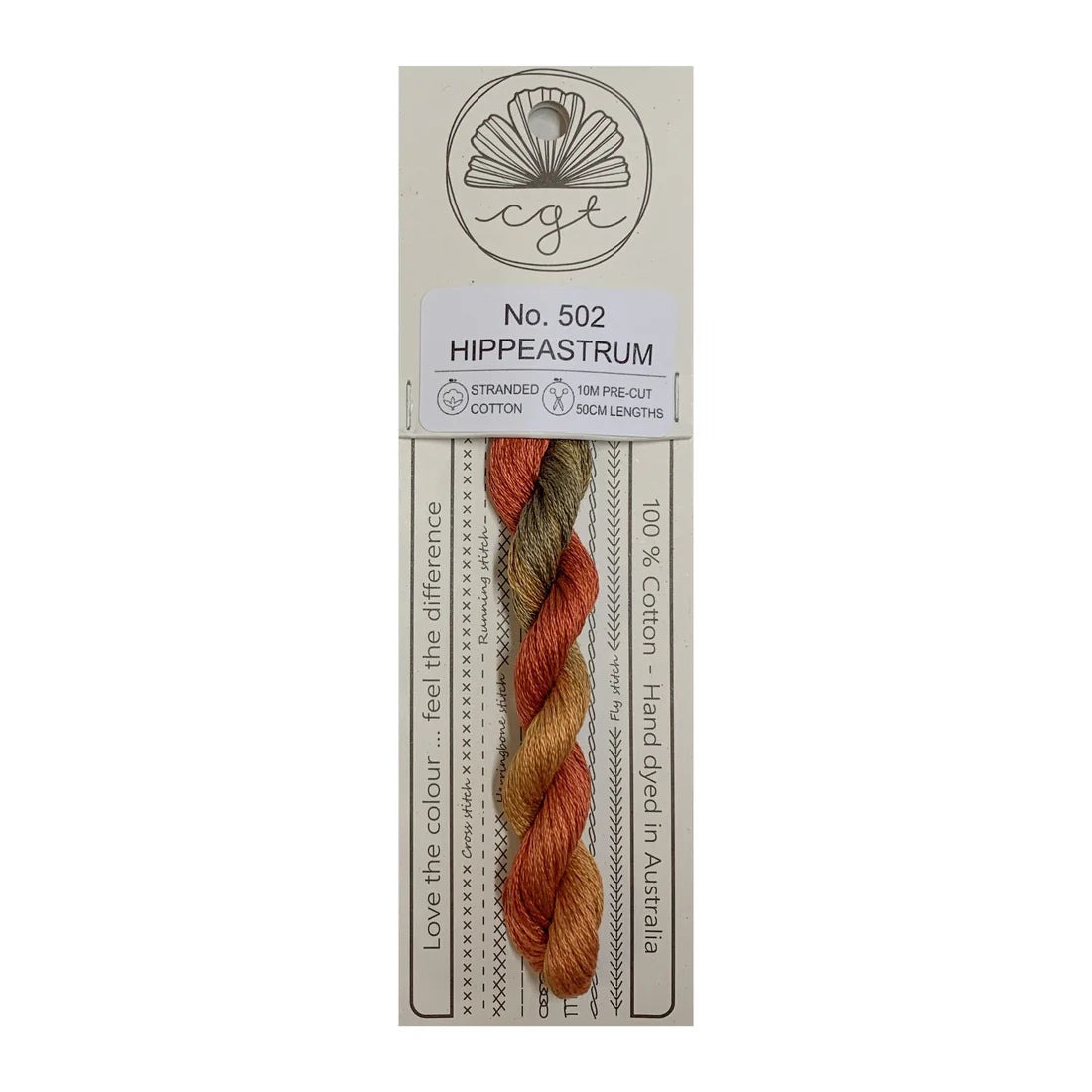 502 Hippeastrum - Pre-cut floss - Cottage Garden Threads