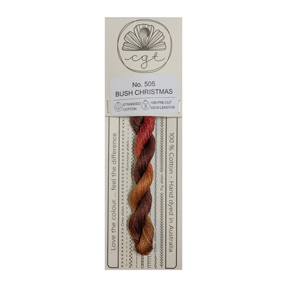 *RETIRED* 505 Bush Christmas - Pre-cut floss - Cottage Garden Threads