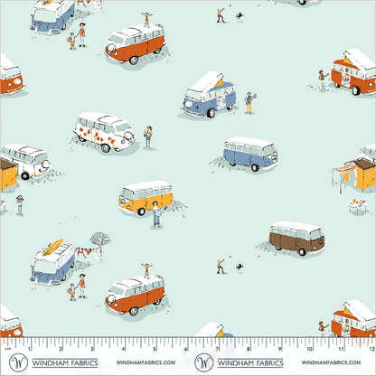 Heather Ross Favorites - Camper Aqua - Heather Ross