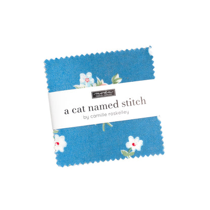 A Cat Named Stitch (Camille Roskelley) - Mini Charms 2.5" - Moda