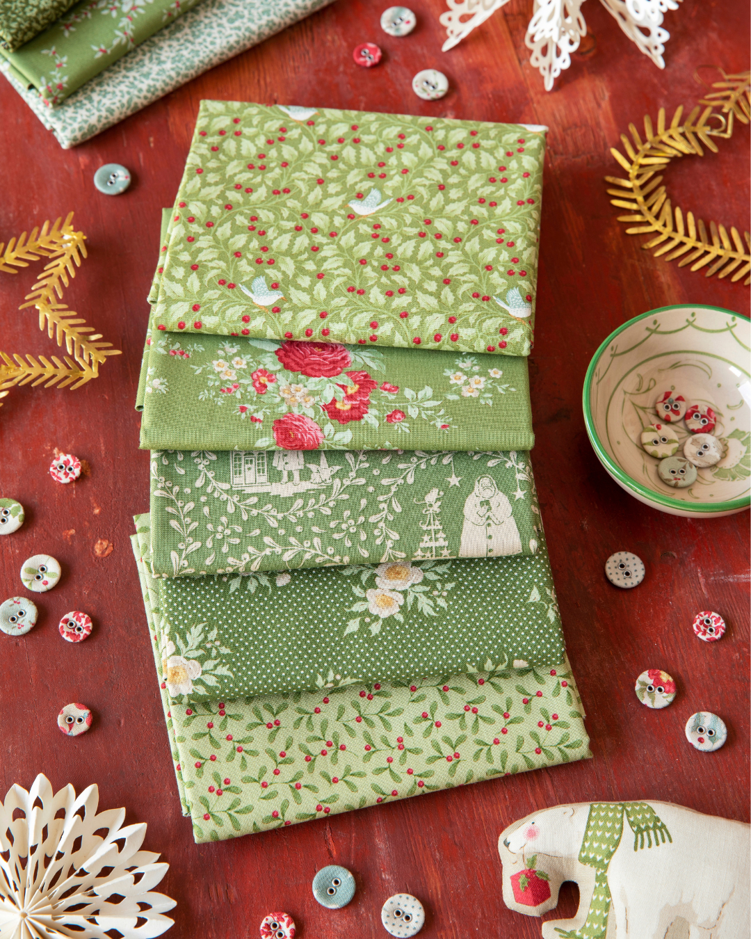 **PRE-ORDER** Merry Little Christmas - Fat Quarter Bundle 20 fabrics ~ 20"x22" - Tilda