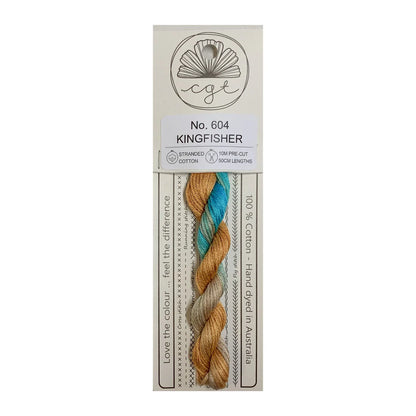 *RETIRED* 604 Kingfisher - Pre-cut floss - Cottage Garden Threads
