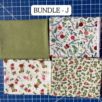 Christmas Fat Quarter Bundles (4 fat quarters for the price of 3)
