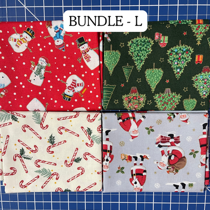 Christmas Fat Quarter Bundles (4 fat quarters for the price of 3)