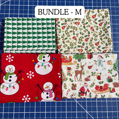 Christmas Fat Quarter Bundles (4 fat quarters for the price of 3)