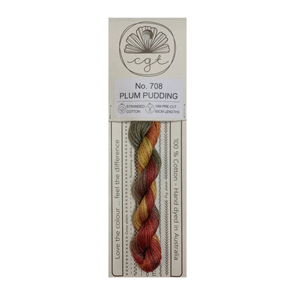 708 Plum Pudding - Fils à broder pré-coupés Mouliné - Cottage Garden Threads