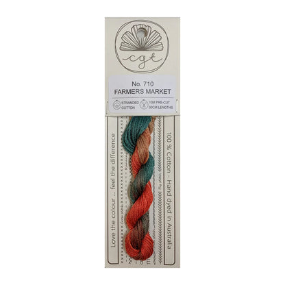 *RETIRED* 710 Farmer's Market - Pre-cut floss - Cottage Garden Threads